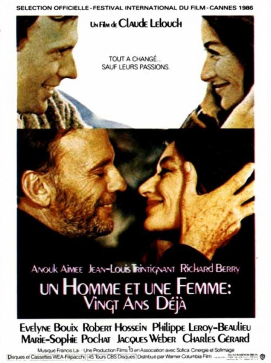 Cultura, actualidad y comentarios de obras, nota n° 7, «Un hombre y una mujer, 20 años después», película de Claude Lelouch